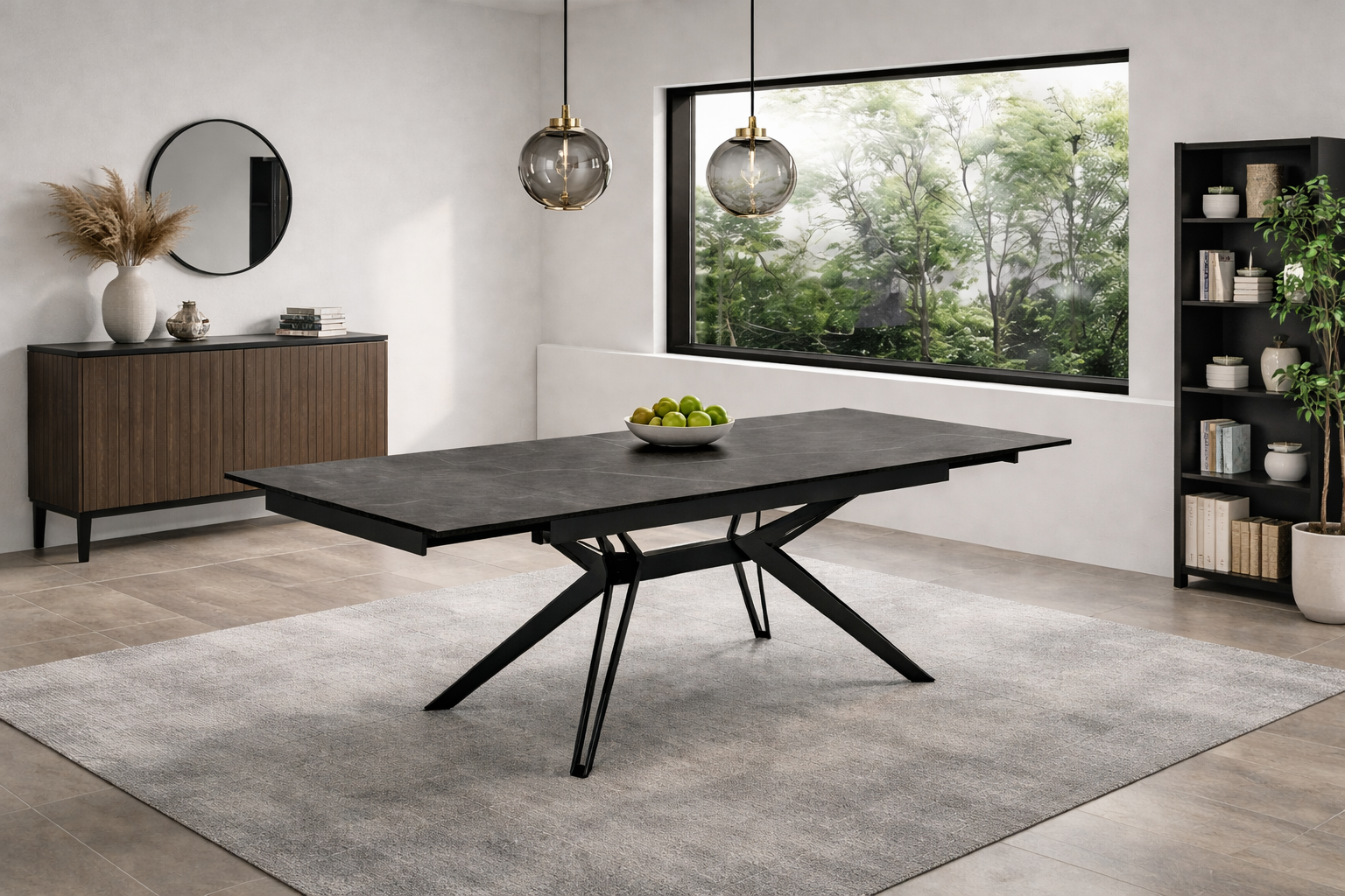 Tavolo moderno allungabile rettangolare